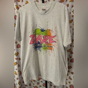 VTG 90’s Paint Splatter D.A.R.E Tee